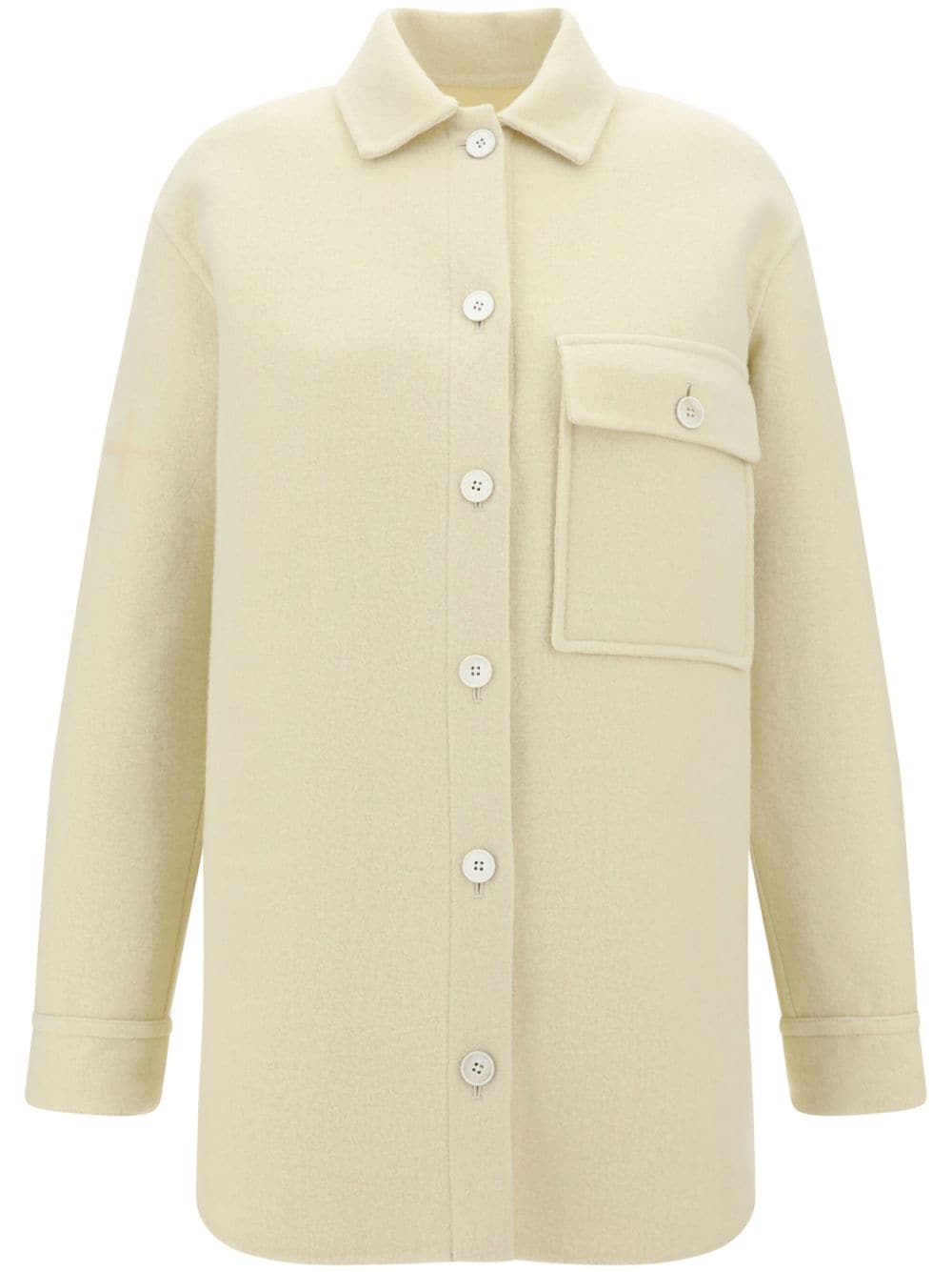 Shop Jil Sander Logo-jacquard Jacket In Neutrals