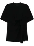Toga High twist smooth jersey T-shirt - Black