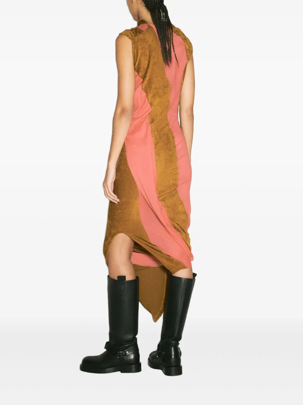 Kiko Kostadinov Pendle Stretch Dress In 褐色