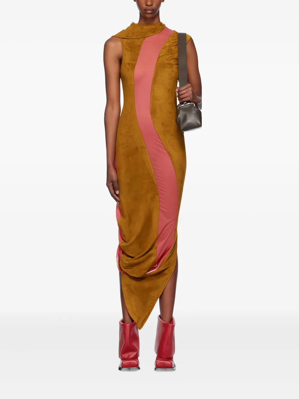 Kiko Kostadinov vestido midi Pendle | marrón | Image 1
