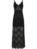 Rabanne lace maxi dress - Black