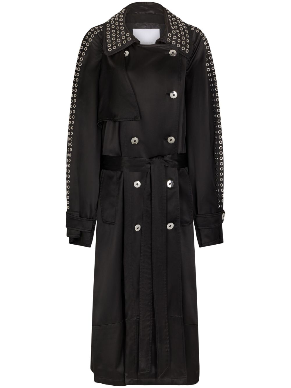 Rabanne Trenchcoat met ringlets Zwart