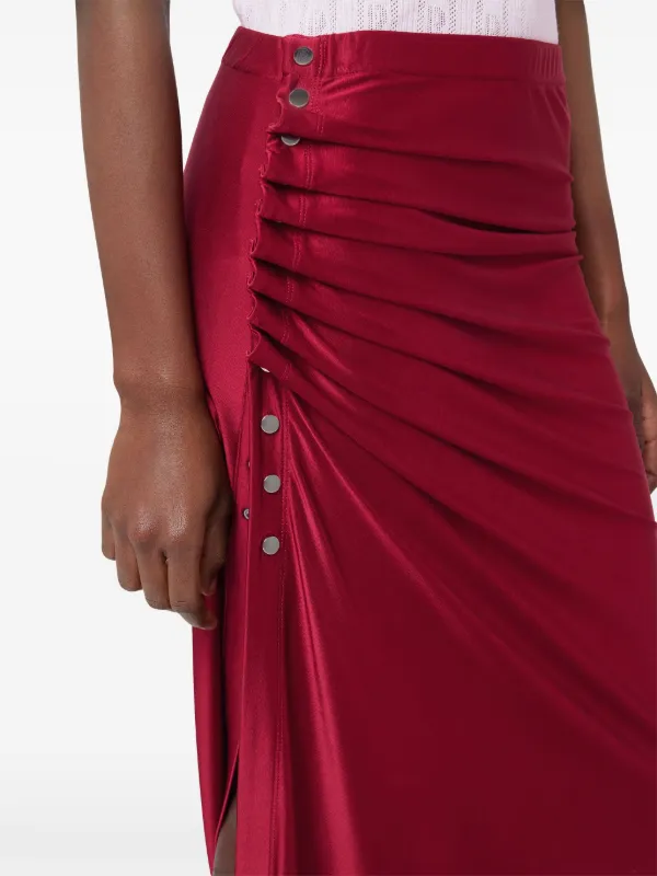 スカート RABANNE JERSEY LONG SKIRT WITH EYELETS RABANNE Paisley-print stretch-jersey maxi skirt | NET-A-PORTER