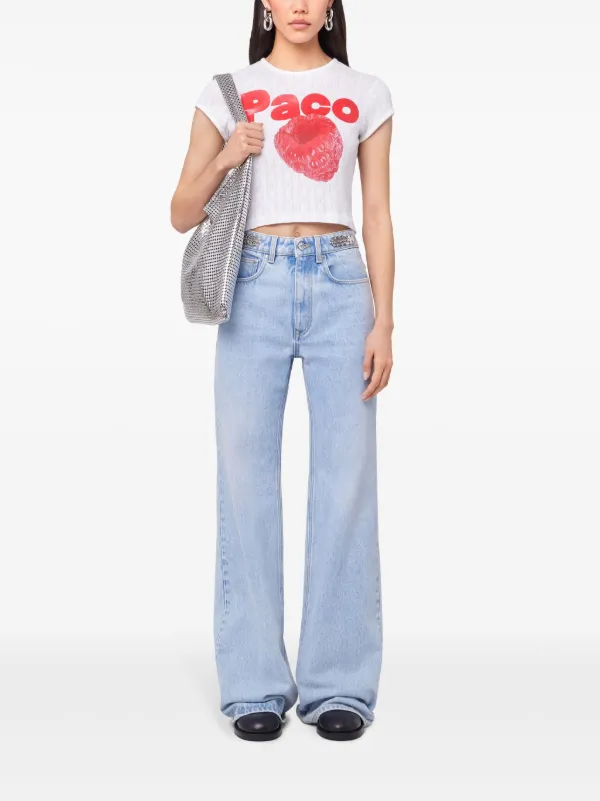 Rabanne プリント Tシャツ Rabanne プリント Tシャツ | ホワイト | FARFETCH JP