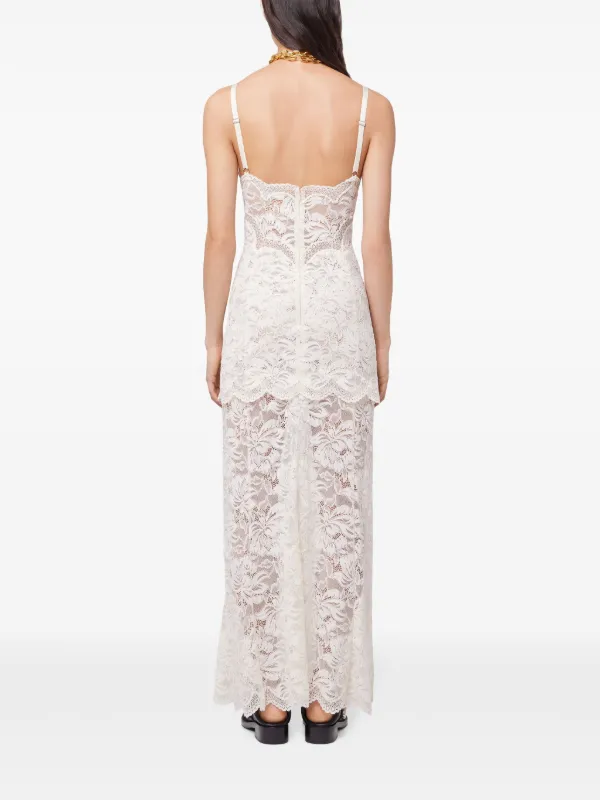 Rabanne Lace Maxi Dress - White Rabanne Lace Maxi Dress - White