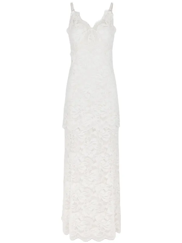 fitted lace wedding dress Lace Ever so Fancy Maxi Dress Gown - Blue