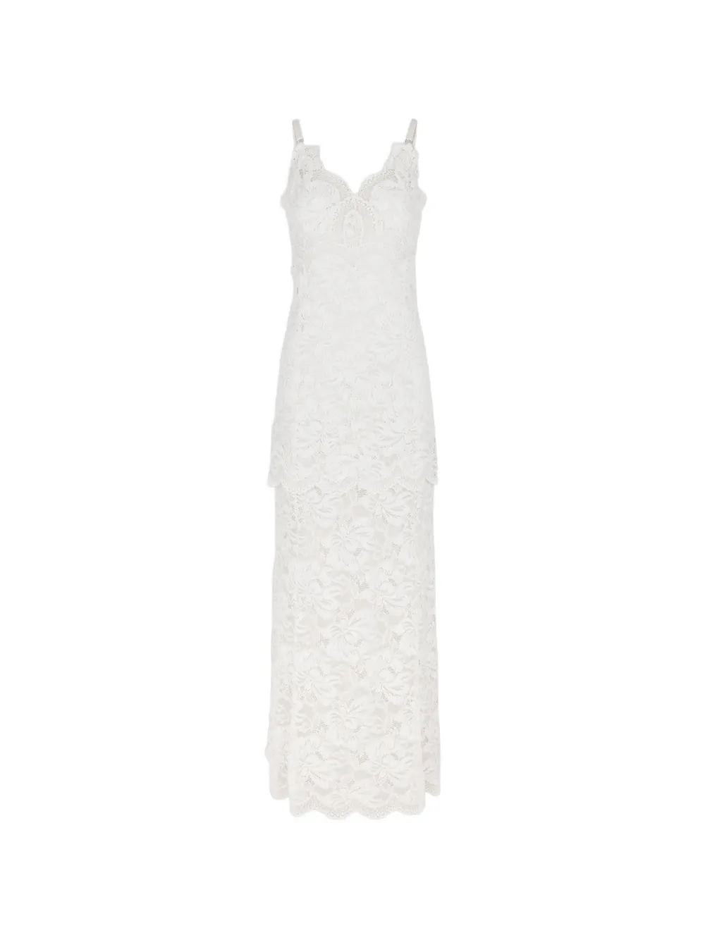 Rabanne lace maxi dress - White