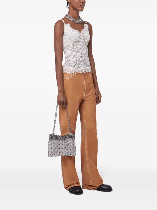 Rabanne Lace Tank Top | White | FARFETCH