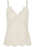 Rabanne lace tank top - White