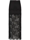 Rabanne lace maxi skirt - Black