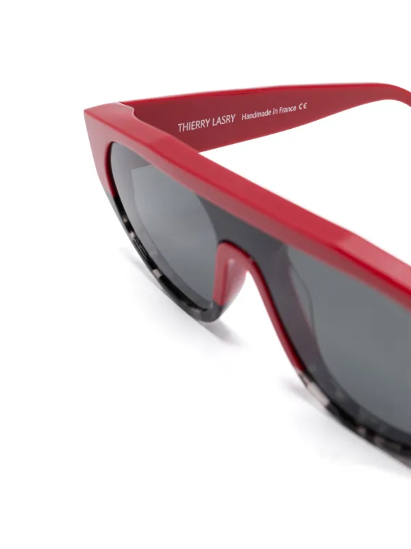 Brand new Thierry Lansry red Kanibaly sunglasses BEYONCÉ wearing the THIERRY LASRY “KANIBALY” shield  main image 3