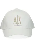 Armani Exchange logo-embellished cap - White