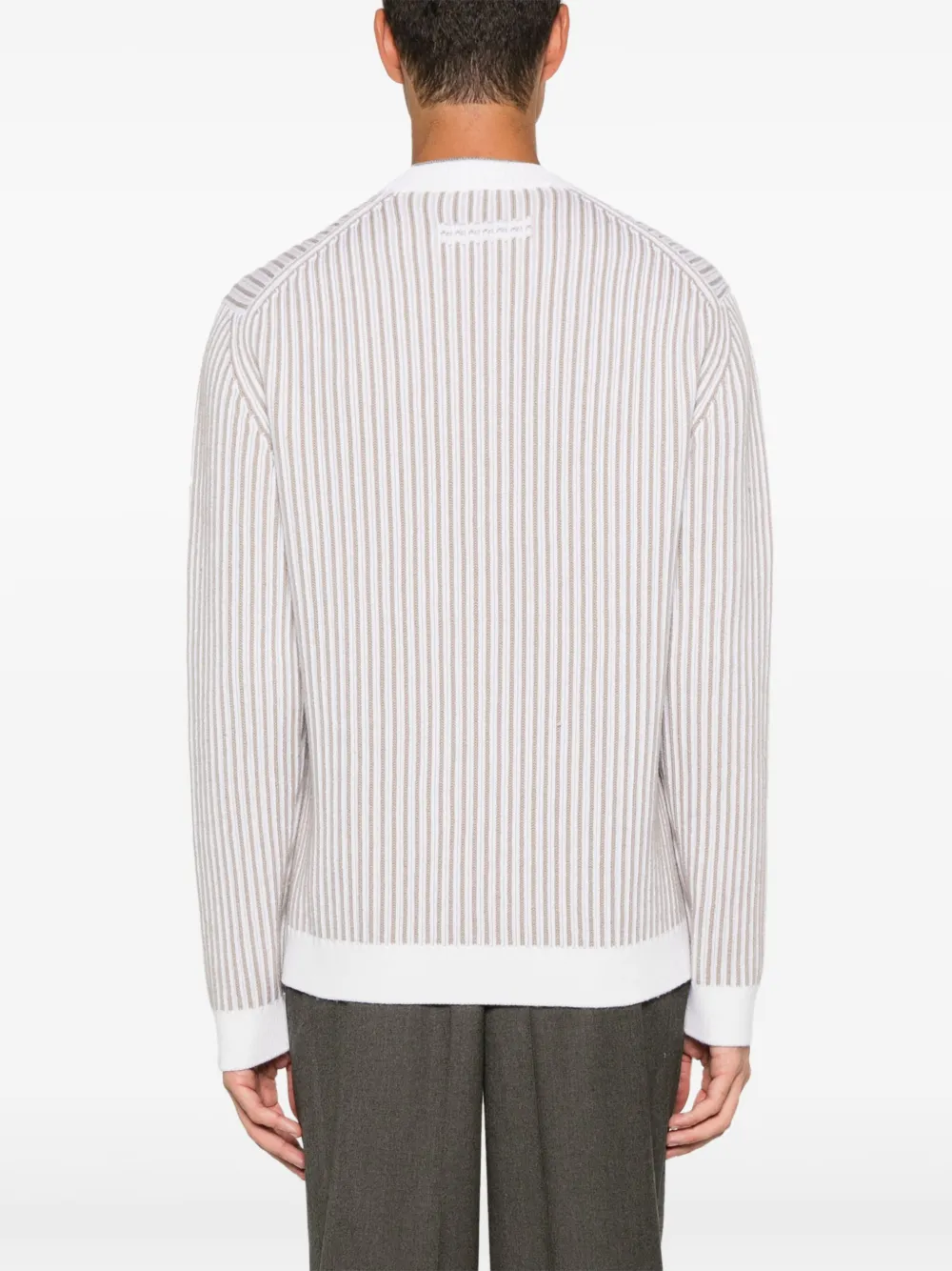 Zegna Gestreepte trui Beige