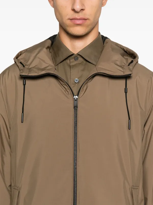 Zegna Hooded Jacket | Green | FARFETCH RO