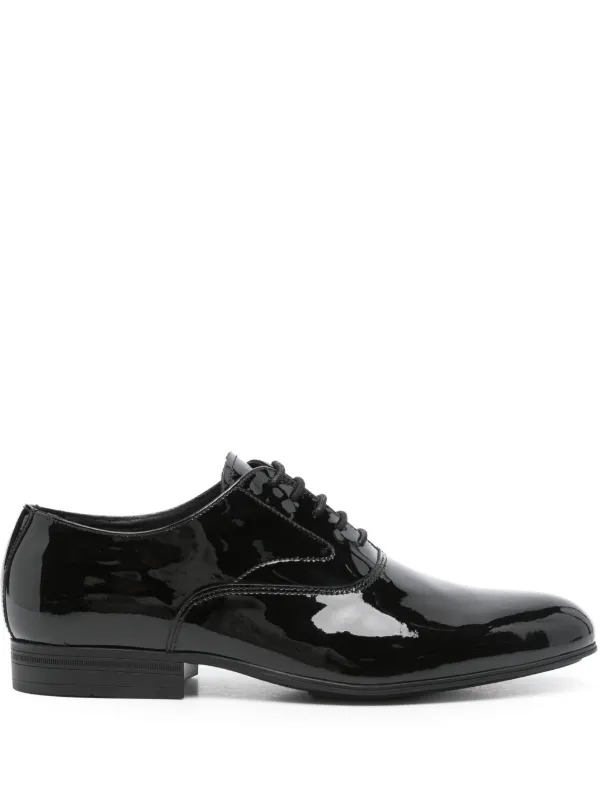 Calvin Klein patent leather Oxford Shoes Black FARFETCH SG