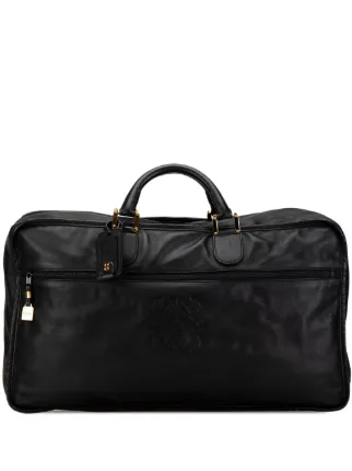 Loewe Pre Owned 2010 2023 Amazona Travel Bag Black FARFETCH ZA