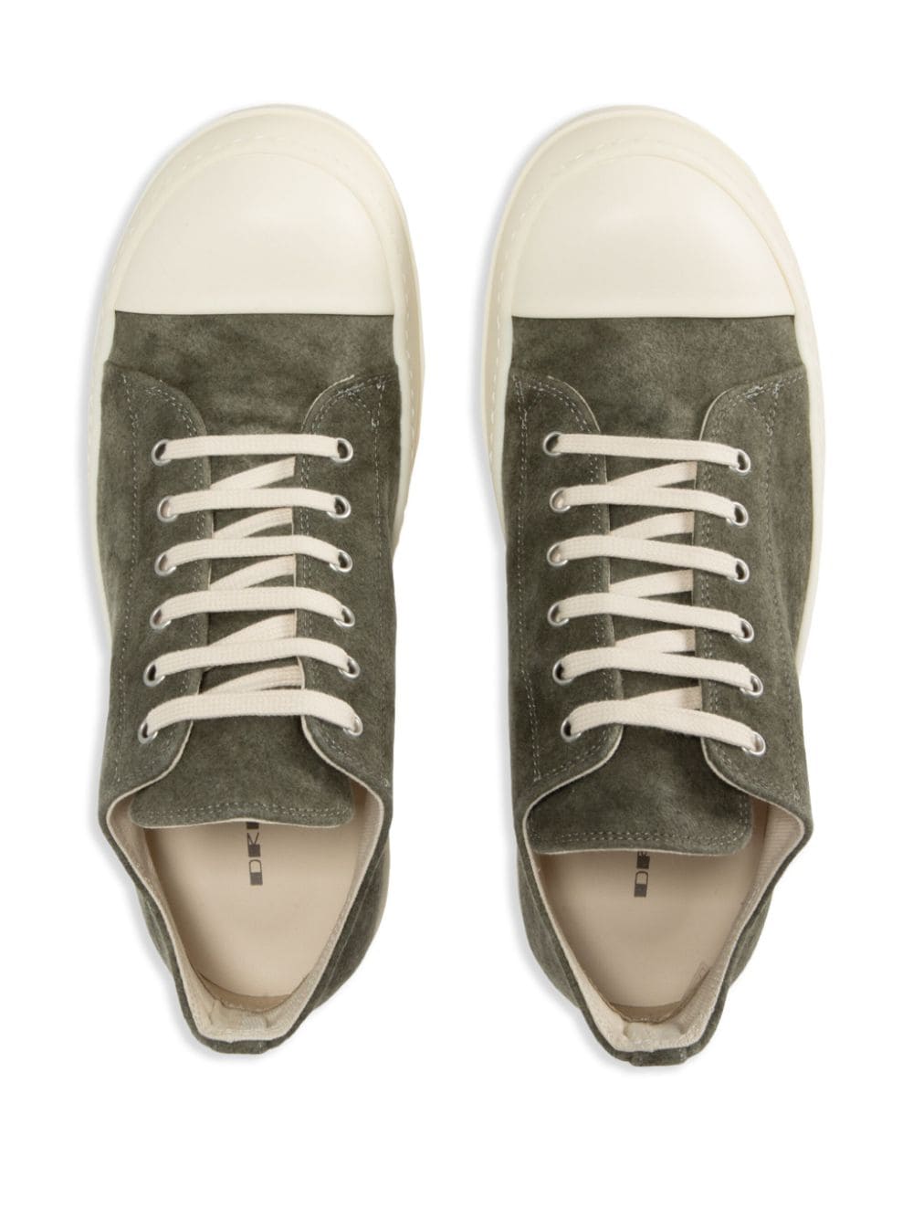 Rick Owens DRKSHDW Suède sneakers Groen