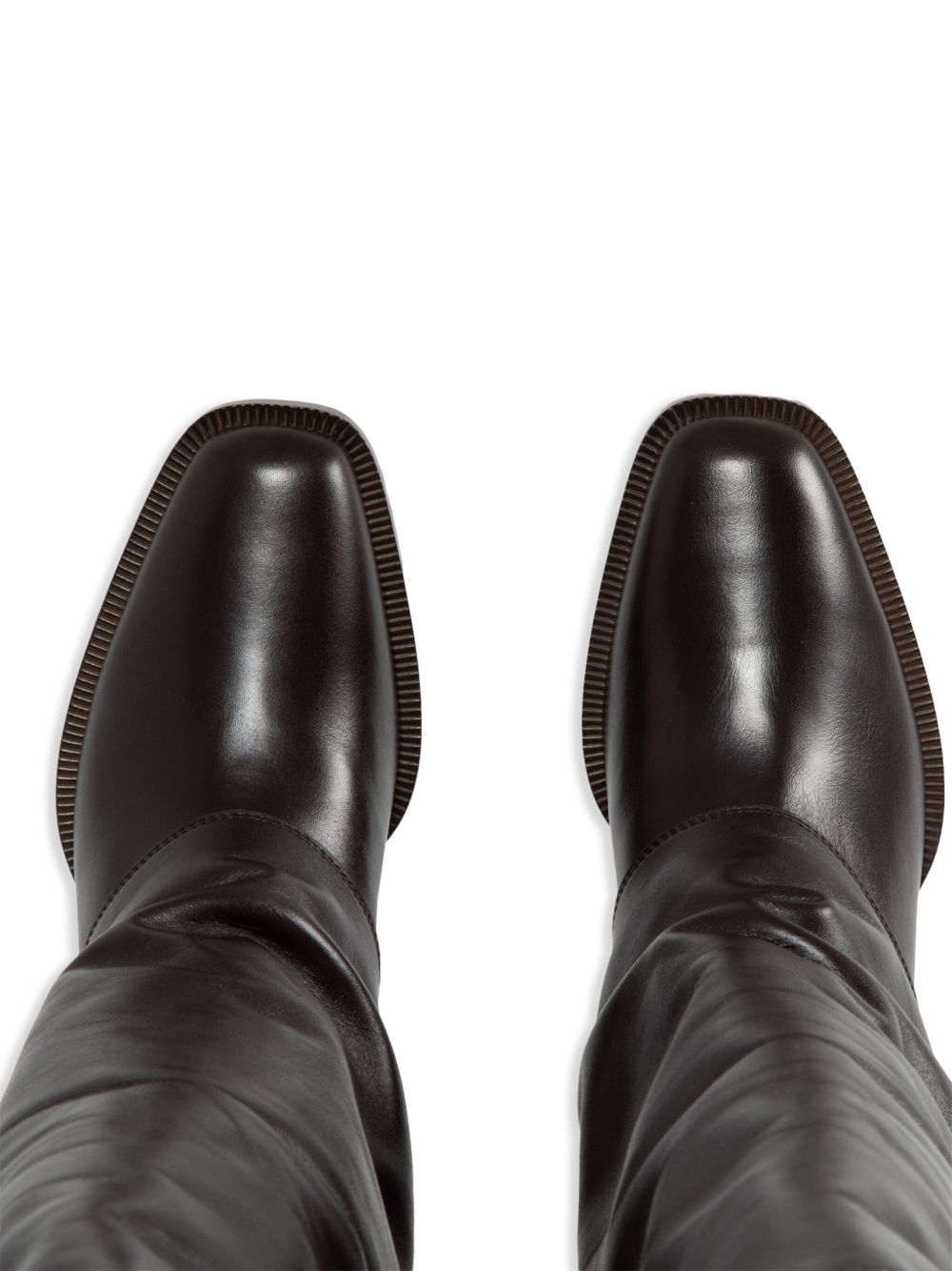 FENDI 55mm leather boots Black