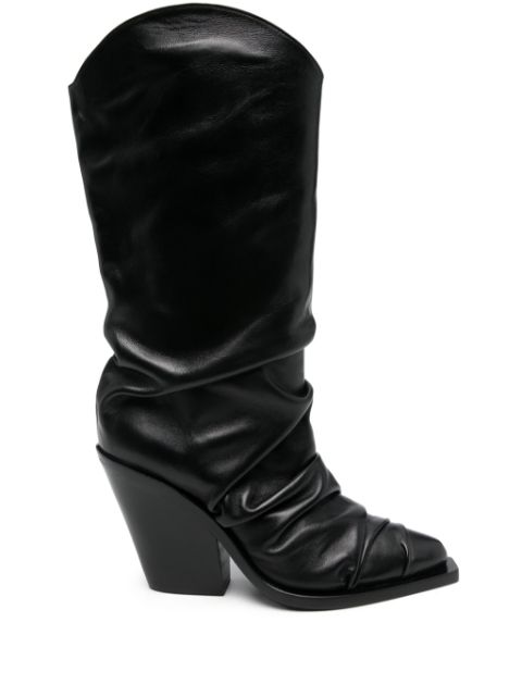 Le Silla 105mm ruched-detailed boots Women