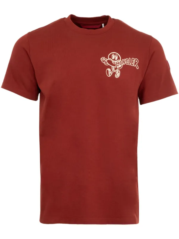 Moncler red t shirt online