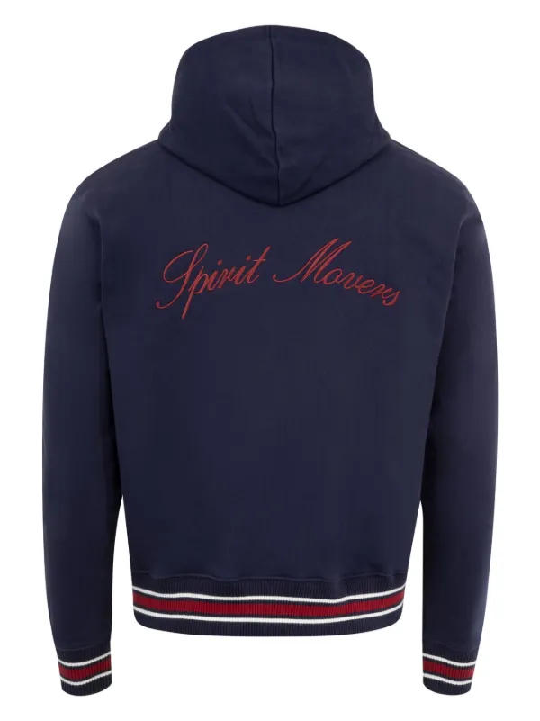 Wales Bonner Howard Hoodie | Blue | FARFETCH ID