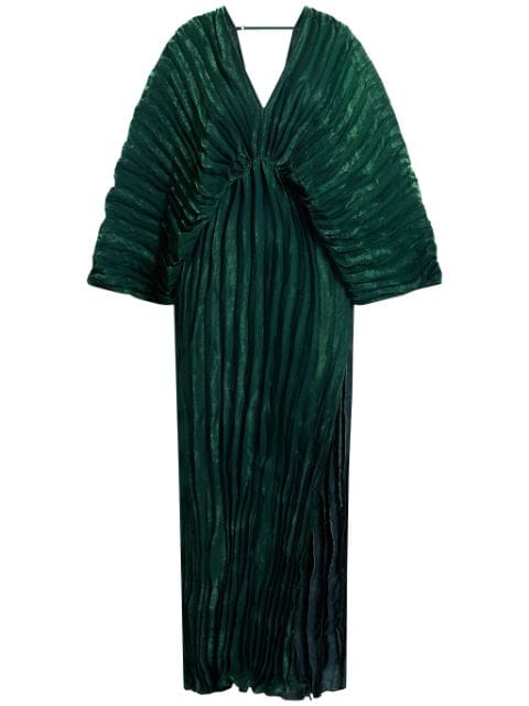 L'IDÉE pleated maxi dress