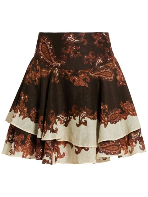 Hemant And Nandita paisley-print mini skirt 