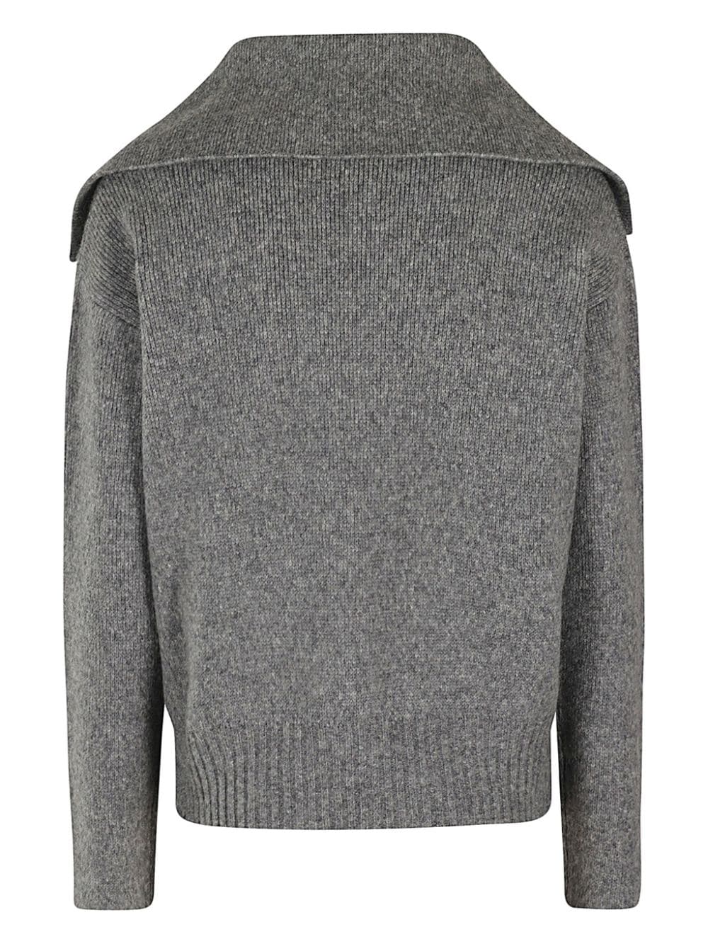 Shop Roberto Collina Sailor-collar Wool Jumper In Grey