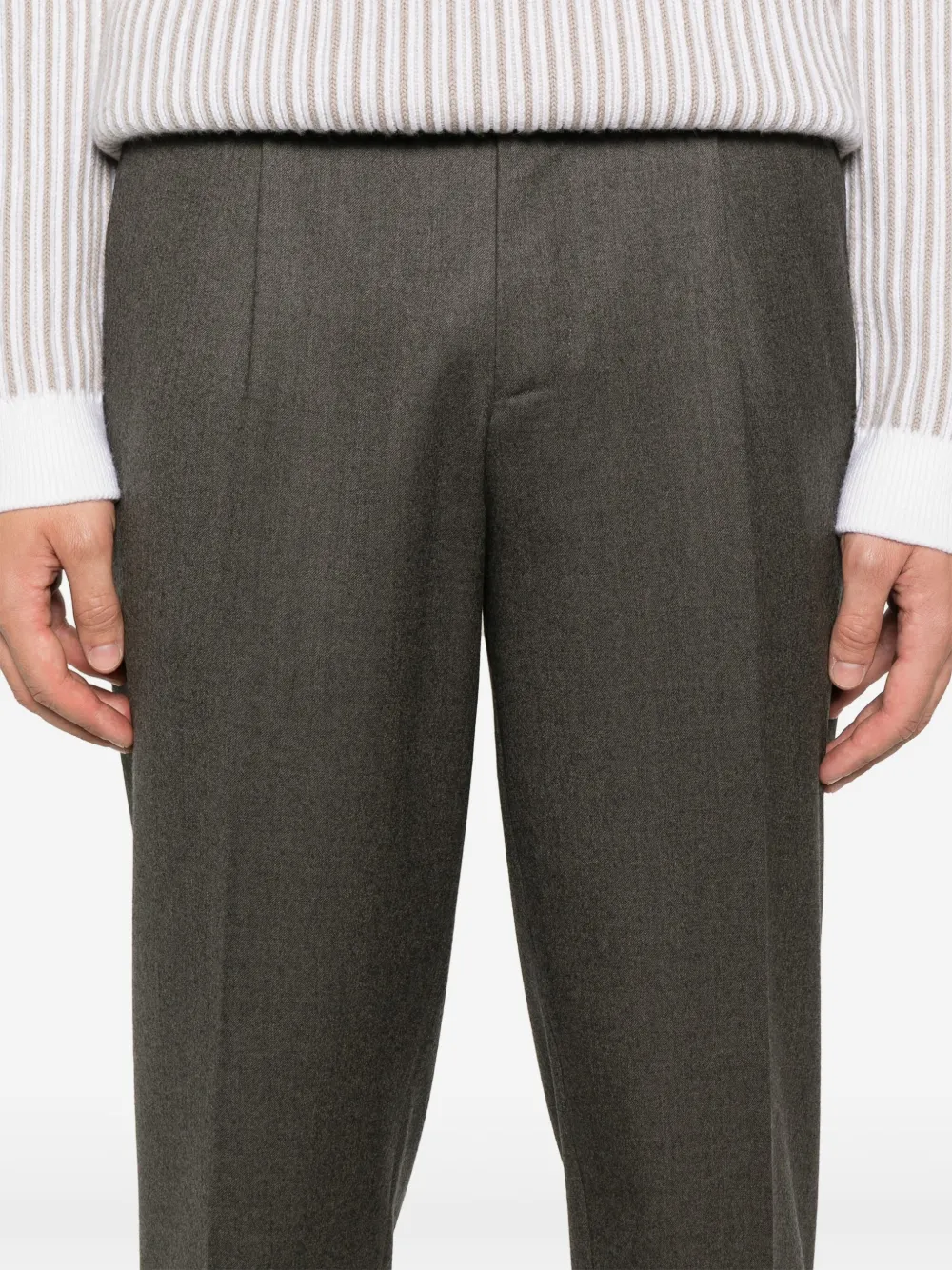 Zegna Wollen broek Bruin