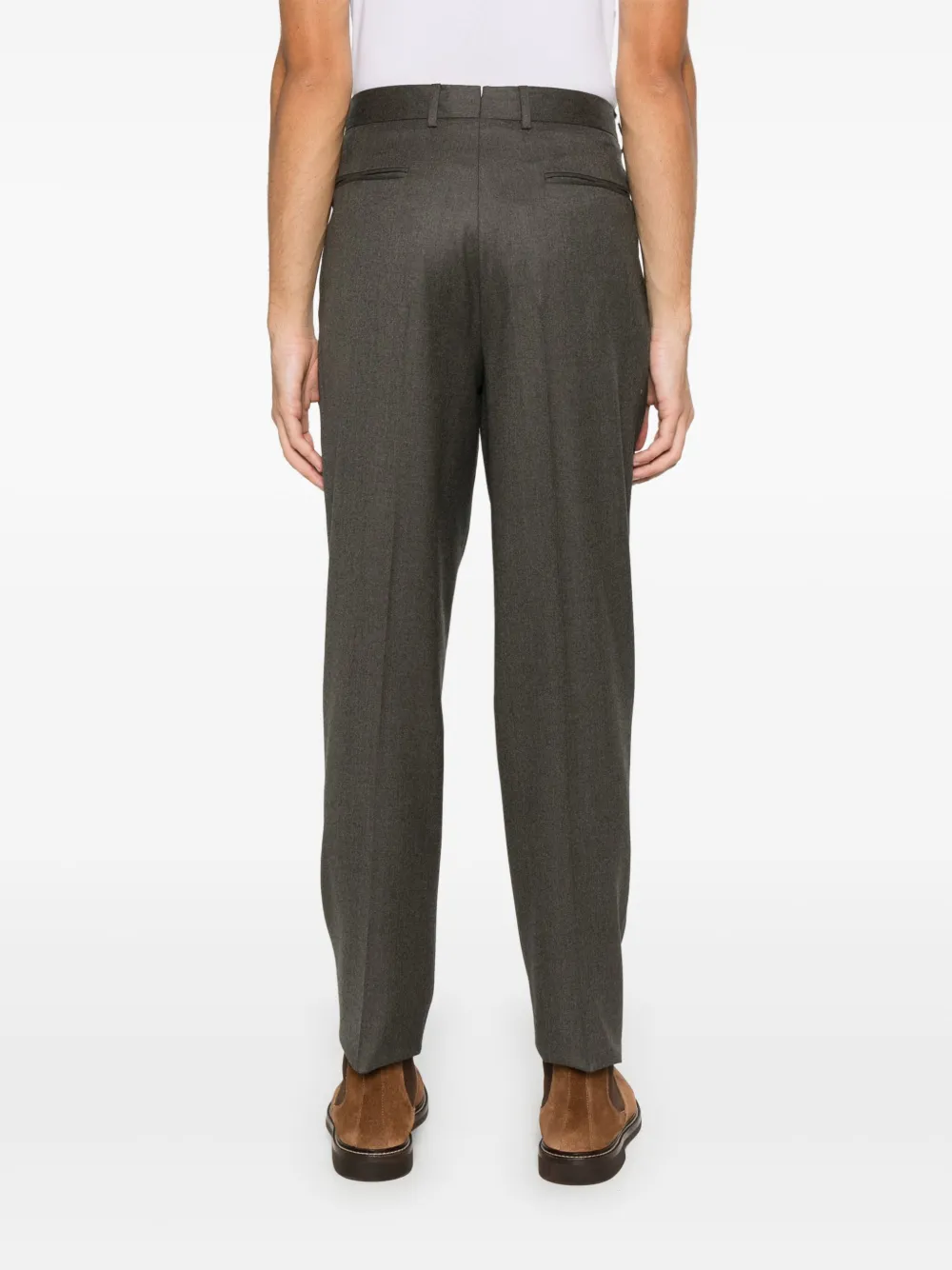 Zegna Wollen broek Bruin