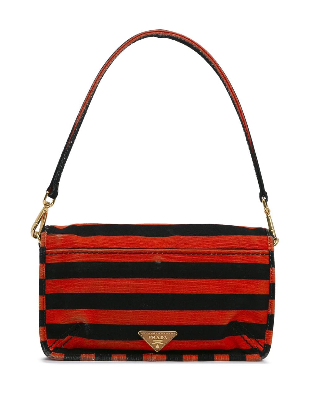 Prada Pre-Owned 2000-2013 Canapa Righe schoudertas - Rood