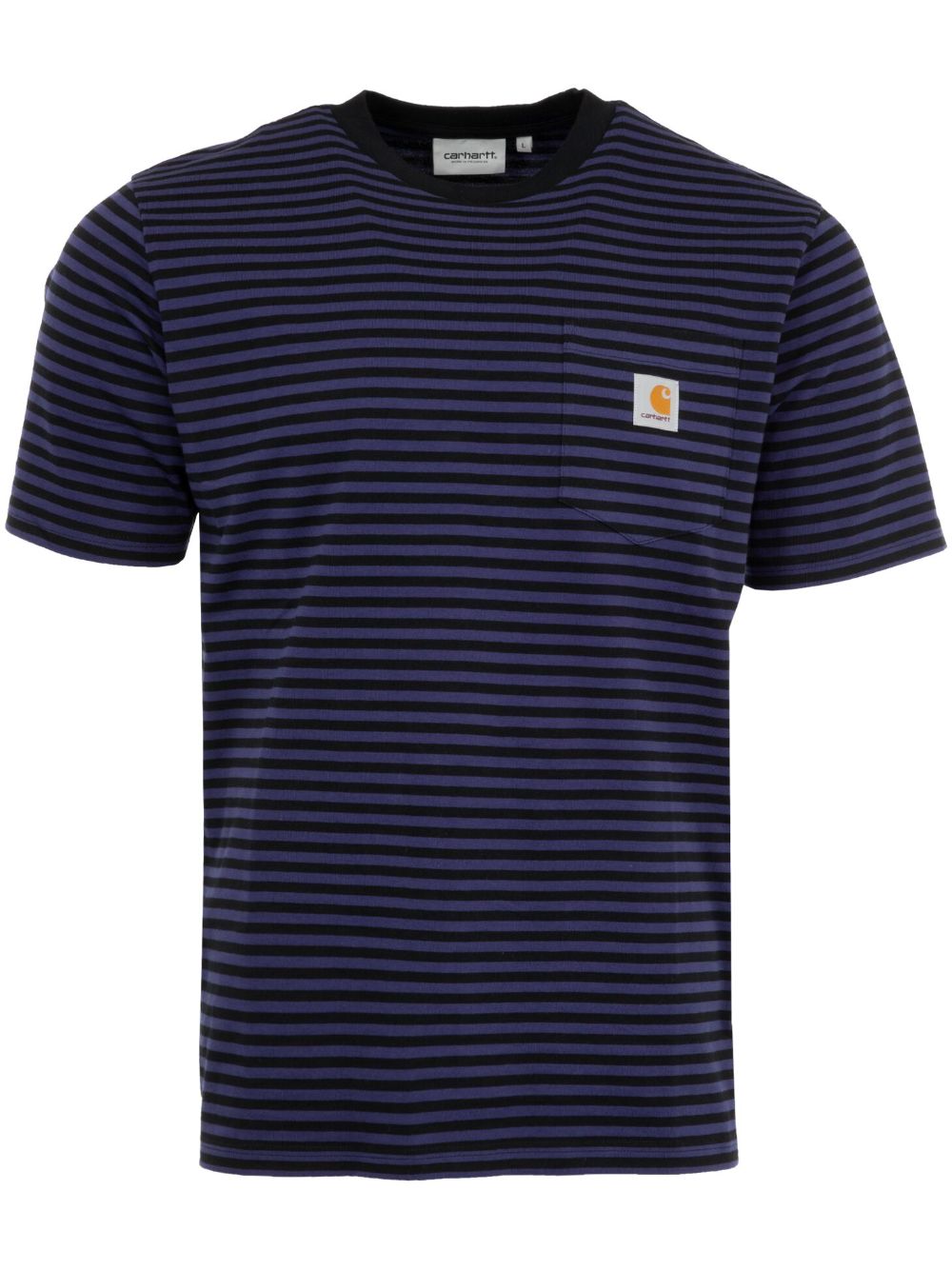 Carhartt WIP Gestreept T-shirt Zwart