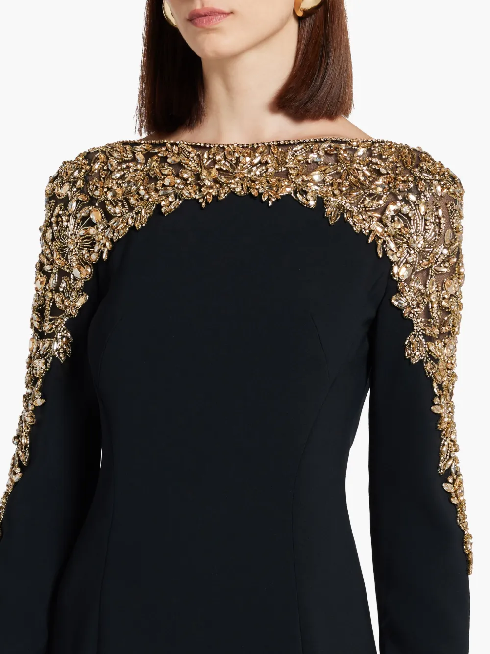 Jenny Packham Solstice avondjurk Zwart