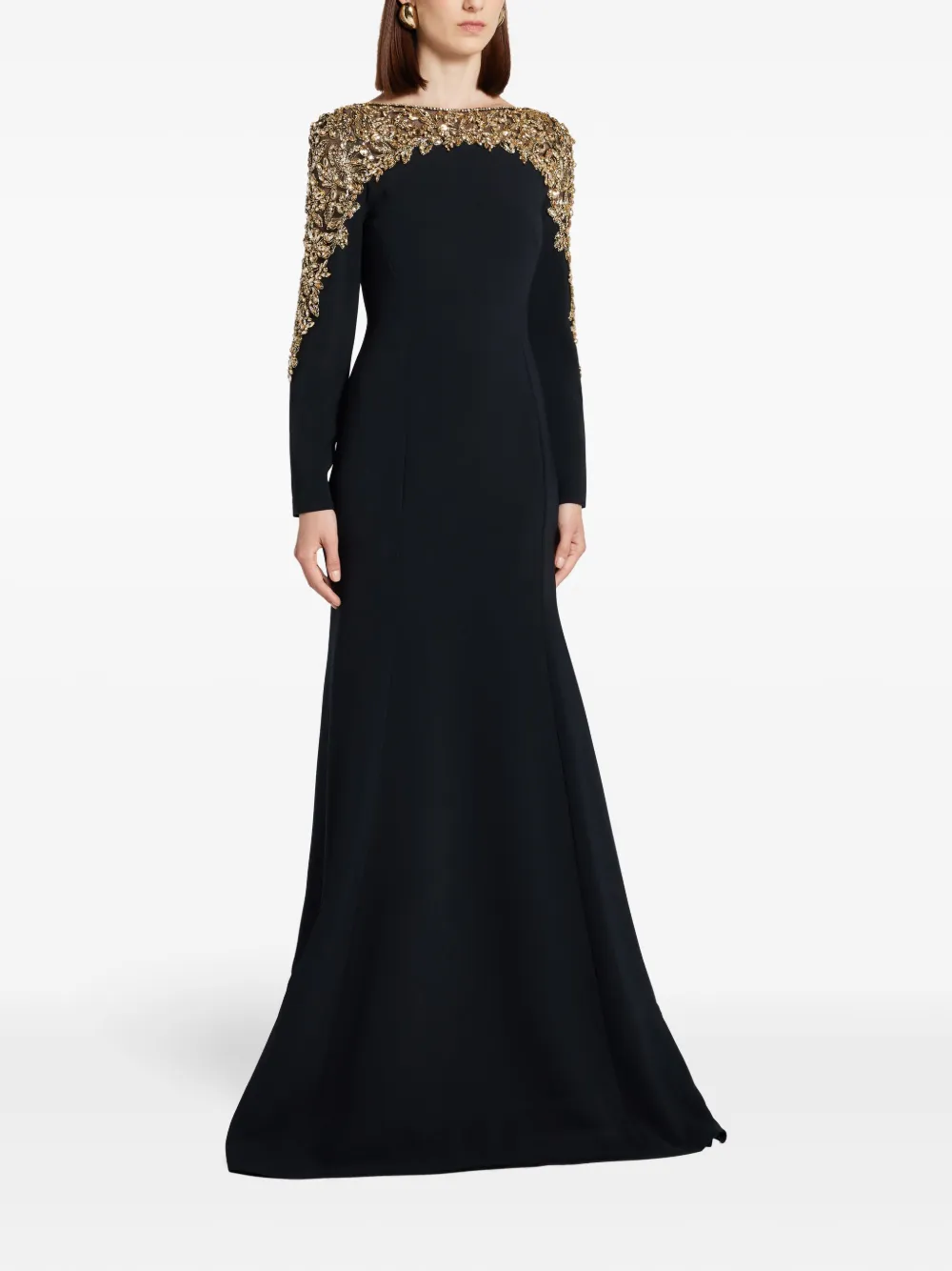 Jenny Packham Solstice avondjurk Zwart