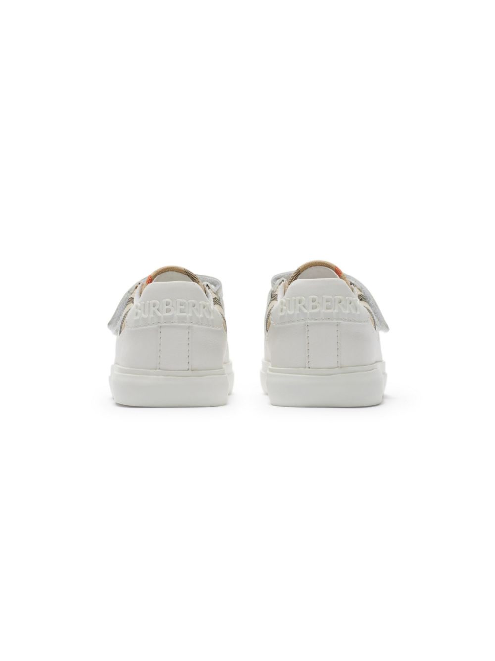 Burberry Kids Geruite sneakers Wit