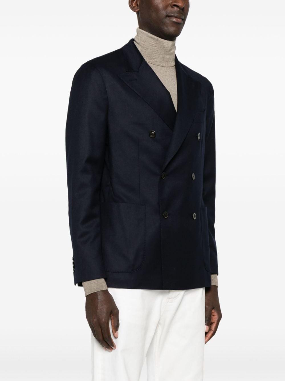 Shop Boglioli Single-breasted Blazer In Blue