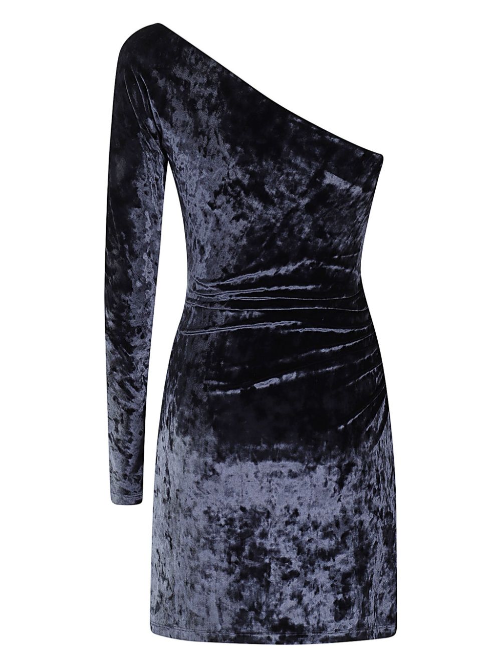 Amen buckled velvet dress - Blauw