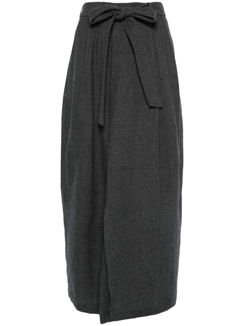 Alysi virgin wool midi skirt - Grey