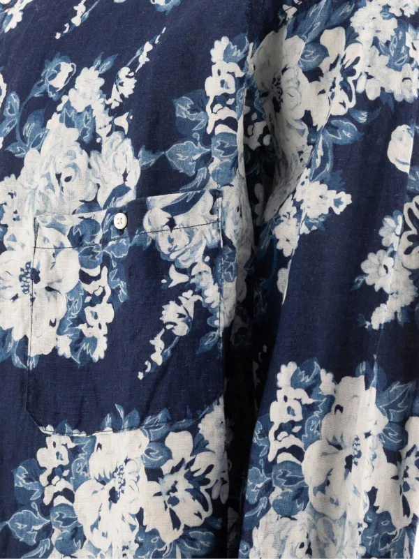 Caka act2】Flower Pattern Linen Mix Jacket | Caka(カカ