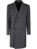 Tagliatore herringbone coat - Grey