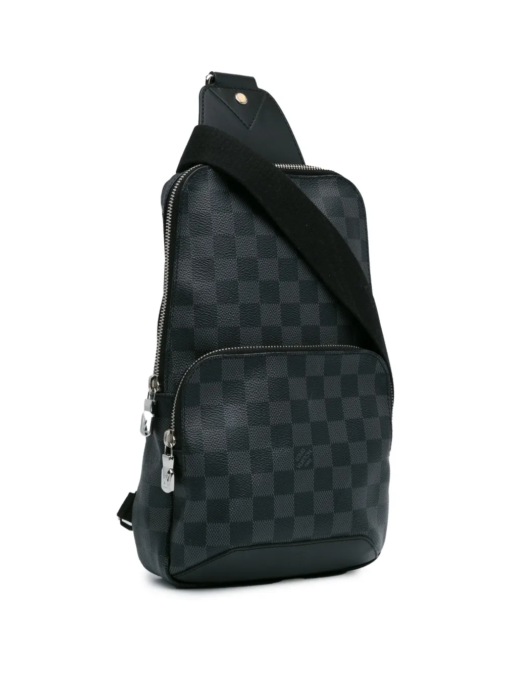 Louis Vuitton Pre Owned 2020 Damier Graphite Avenue Sling Umhangetasche Schwarz FARFETCH DE