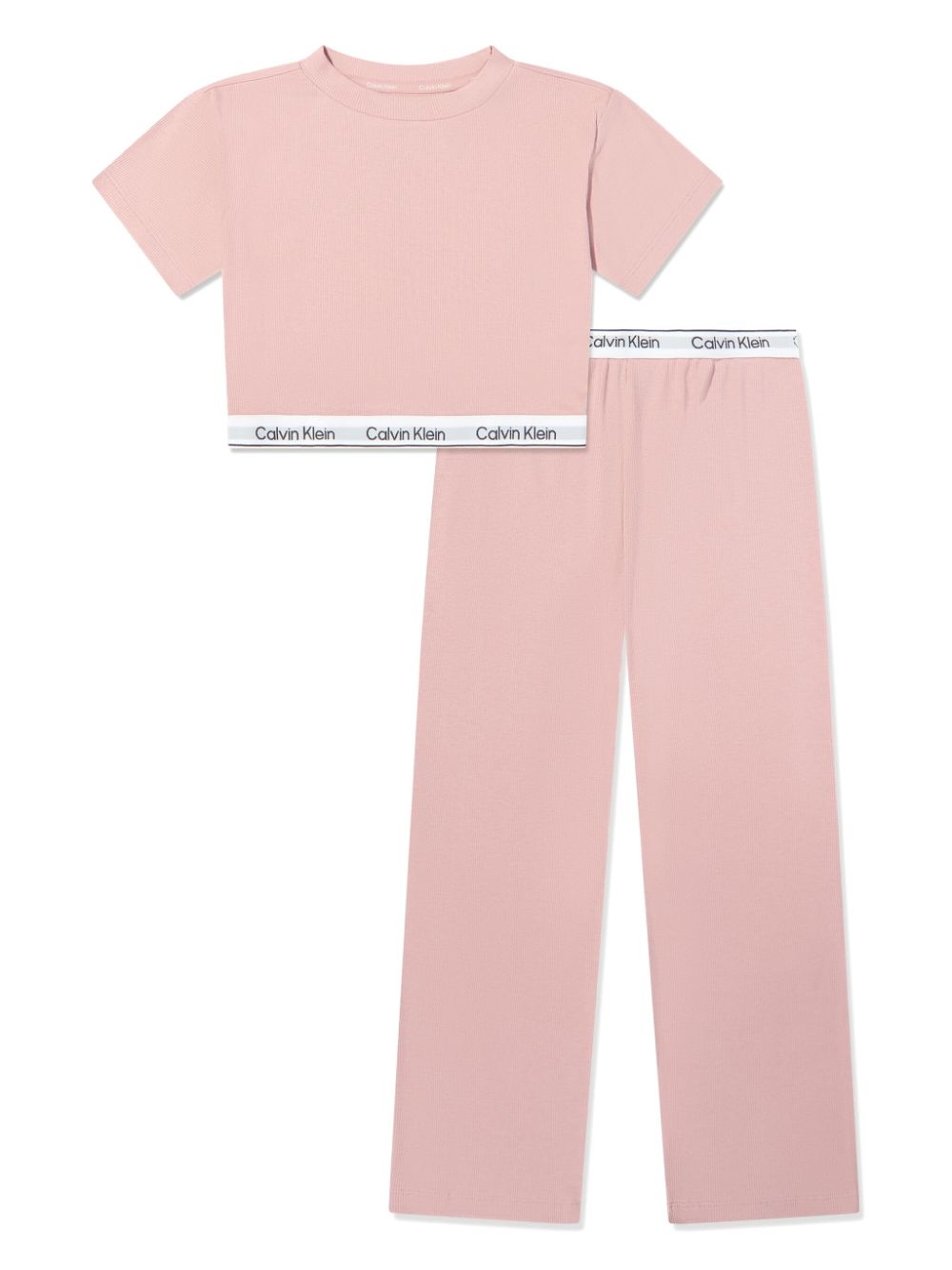 Calvin Klein Kids logo-print set - Pink