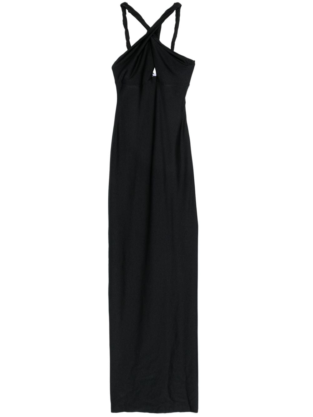 halterneck maxi dress