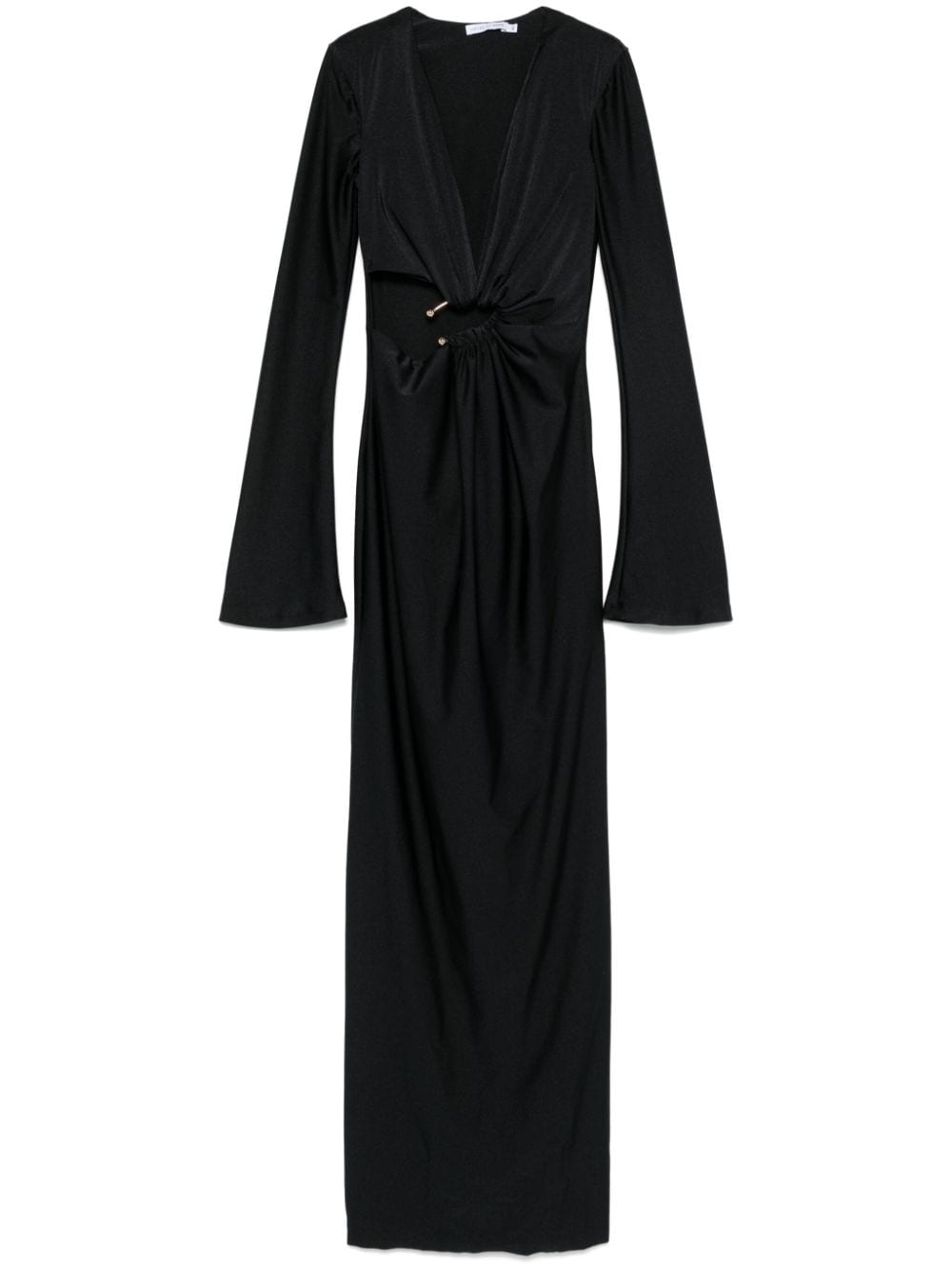 Amen Cut-out Maxi Dress In Schwarz