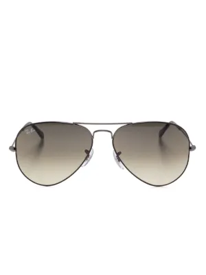 Ray-Ban グラデーションレンズ パイロット サングラス | シルバー