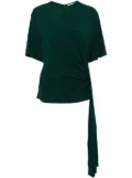 Christopher Esber side cowl drape extension T-shirt - Green