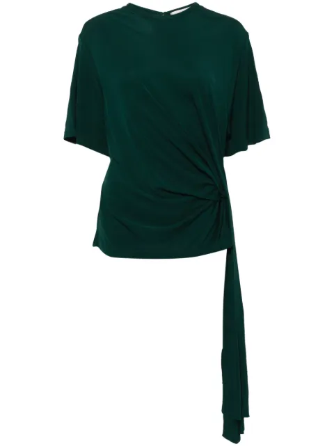 Christopher Esber playera con diseño drapeado