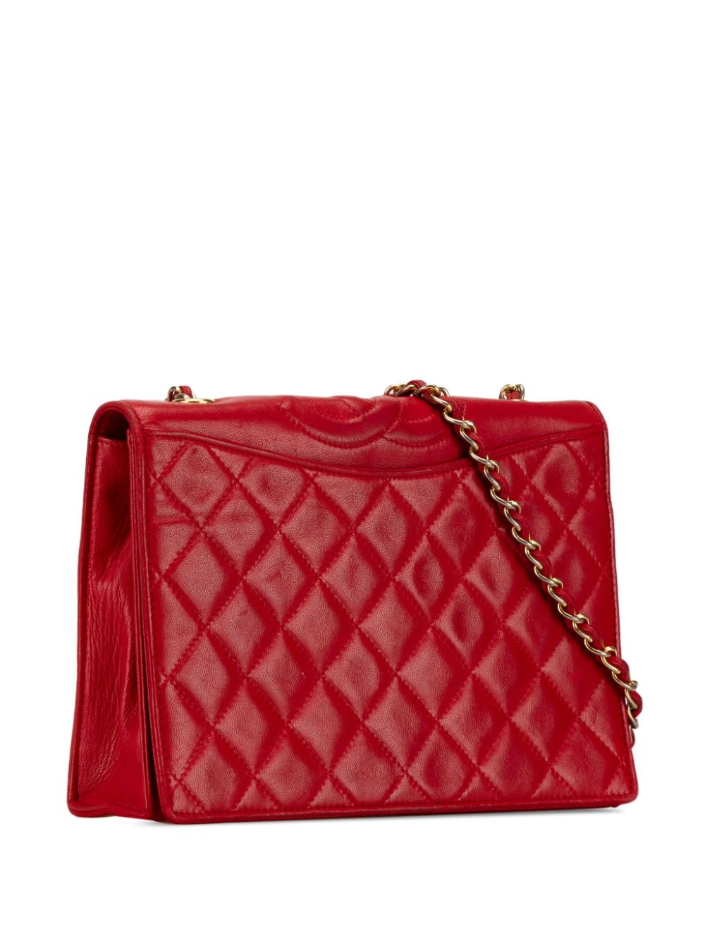 CHANEL 1989-1991 CC Quilted Lambskin Full Flap crossbody bag Women