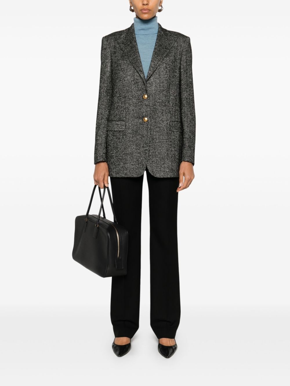 Shop Tagliatore Bertha Blazer In 黑色