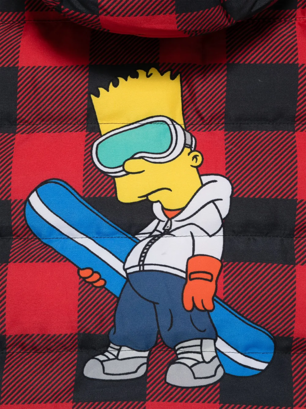 MC2 Saint Barth Kids Bart Simpson gilet met print Rood